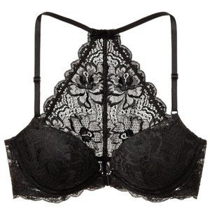 PINK Victoria’s Secret The Date Lace Racerback Push-up Bra 32C